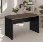 Mesa 120 x 60 cm  ameixa/preto 40 mm