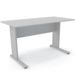 Mesa 120 x 60 cm cinza cristal