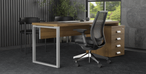 Mesa  de escritório Arqmob com gaveteiro  lateral
