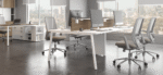 Plataforma de trabalho Mob Clean 25 mm com  pé cavalete