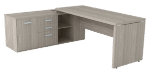 Mesa diretoria com  armário  lateral prima 40 mm
