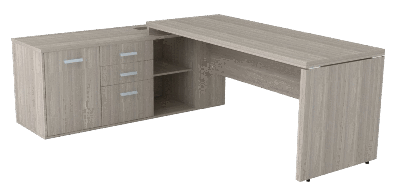 Mesa diretoria com  armário  lateral prima 40 mm