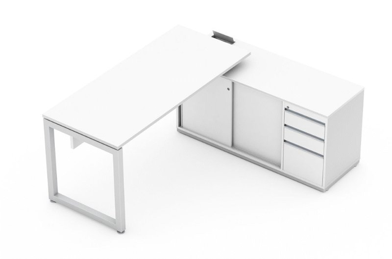 Mesa com  armário  lateral Mob OP1 /2