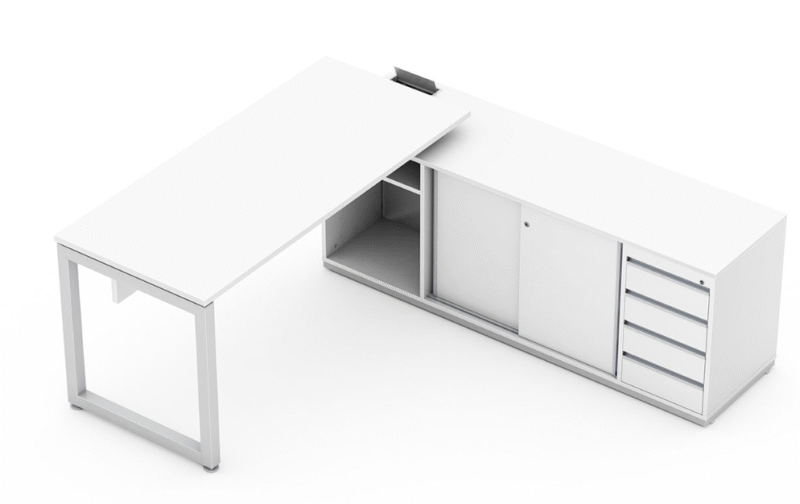 Mesa com  armário lateral Mob OP1