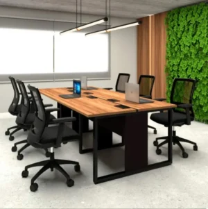 Plataforma  de trabalho de 06 lugares  mobpress pé quadro