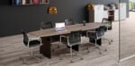 Mesa  de reunião semi oval 2500 x 900 mm